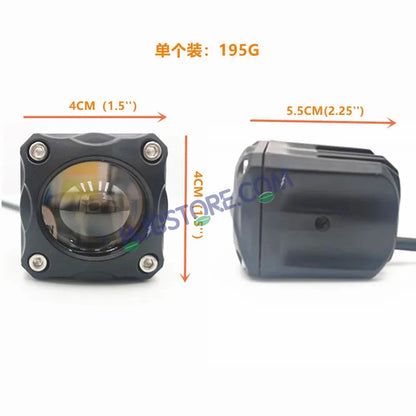 HJG Red Devil Mini Cube Foglight 40W New Model Projector Foglight Red Devil DRL/White/Yellow Ultra Wide Dual Intensity 40W LED Fog Lights White/Yellow/Red Devil DRL Universal For All Cars & Bikes LIU HJG Red Devil Cube Mini Cube Foglight 40W, Set of 2 - HJGstore.com