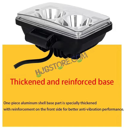 HJG W10 5x6" Classic Square Foglight Headlight 31W 6 Inch Foglight White/Yellow DRL Dual LED Foglight Amber/White DRL White Light 31W Foglight Ultra Wide Dual Intensity LED Driving Fog Lights Universal For All Cars & Bikes LIU HJG Classic W10 5x6 Inch Fog - HJGstore.com