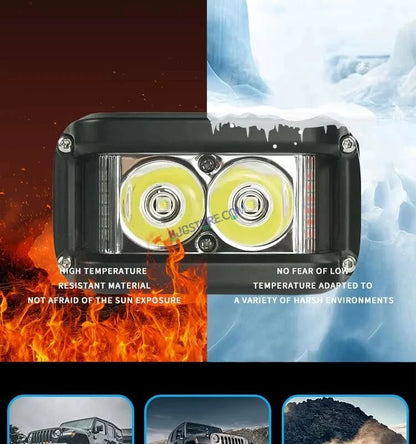 HJG 2 LED CREE 4 Inch Fog Light 100W 20000 Lumens Fog Light 2 LED CREE 2pc Foglight Spread Light Fog 100W with 20000 Lumens Brightness Foglight Ultra Wide Intensity LED Fog Lights 2 LED CREE (100W) Universal For All Cars & Bikes LIU HJG 2 LED CREE 4 Inch - HJGstore.com