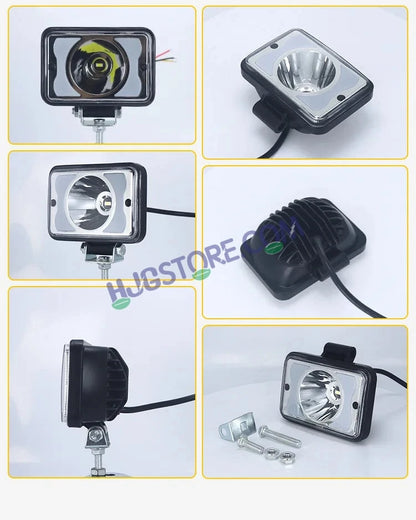 HJG W10 5x6" Classic Square Foglight Headlight 31W 6 Inch Foglight White/Yellow DRL Dual LED Foglight Amber/White DRL White Light 31W Foglight Ultra Wide Dual Intensity LED Driving Fog Lights Universal For All Cars & Bikes LIU HJG Classic W10 5x6 Inch Fog - HJGstore.com