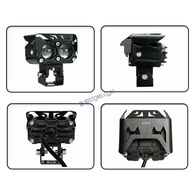 HJG Future Eyes 2 Lens with Wiring Kit Foglight 60W 2 Lens Future Eyes Fog Projector Lens 2pc Foglight White/Yellow/Flash Modes 60W Foglight LED Fog Lights White/Yellow/Flash (60W) Universal For All Cars Bikes LIU HJG Future Eyes 2 with Wiring Harness Kit - HJGstore.com