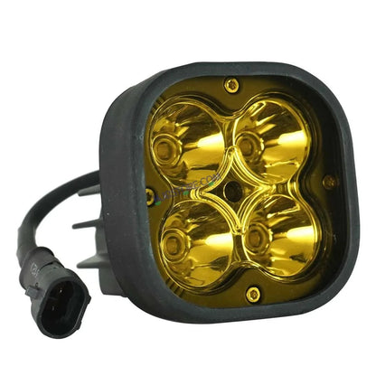 HJG 120W 4 LED CREE 60w Fog Light Auxiliary Light For All Motorcycles White With Yellow Filter Cap (Set of 2) - HJGstore.com