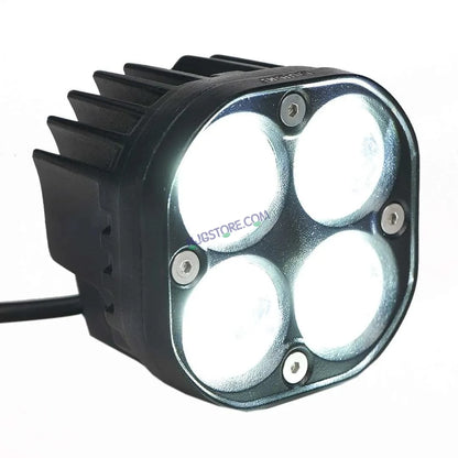 HJG 4X4 CREE Original (2 in 1) Fog Light 120W (White + Yellow) with Kit 4 LED Laser Spotlight For Bike/Car/Thar/Jeep (Pair) White/Yellow - HJGstore.com