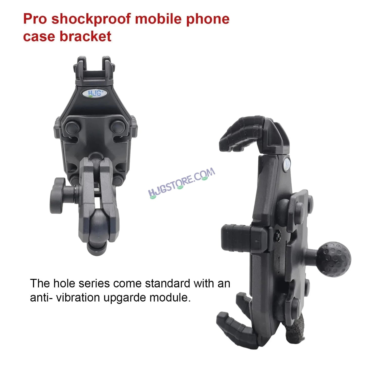 HJG Pro Spider Mobile Holder with Jaw Grip Damper Anti Vibration for Bike, Two Wheelers Universal HJG Mobile Holder Pro Spider Anti-Shake Anti-Theft Zero Vibration Shockproof Mobile Holder - HJGstore.com