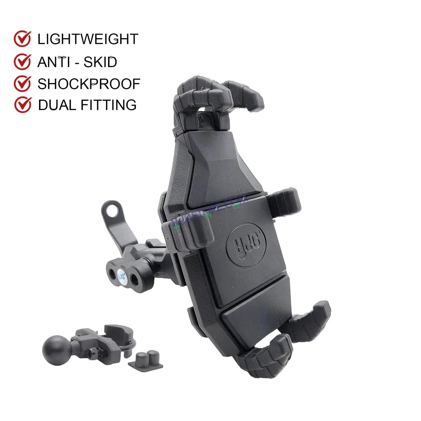 HJG Pro Spider Mobile Holder with Jaw Grip Damper Anti Vibration for Bike, Two Wheelers Universal HJG Mobile Holder Pro Spider Anti-Shake Anti-Theft Zero Vibration Shockproof Mobile Holder - HJGstore.com