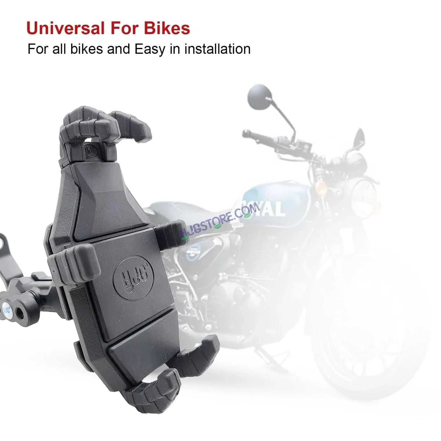 HJG Pro Spider Mobile Holder with Jaw Grip Damper Anti Vibration for Bike, Two Wheelers Universal HJG Mobile Holder Pro Spider Anti-Shake Anti-Theft Zero Vibration Shockproof Mobile Holder - HJGstore.com