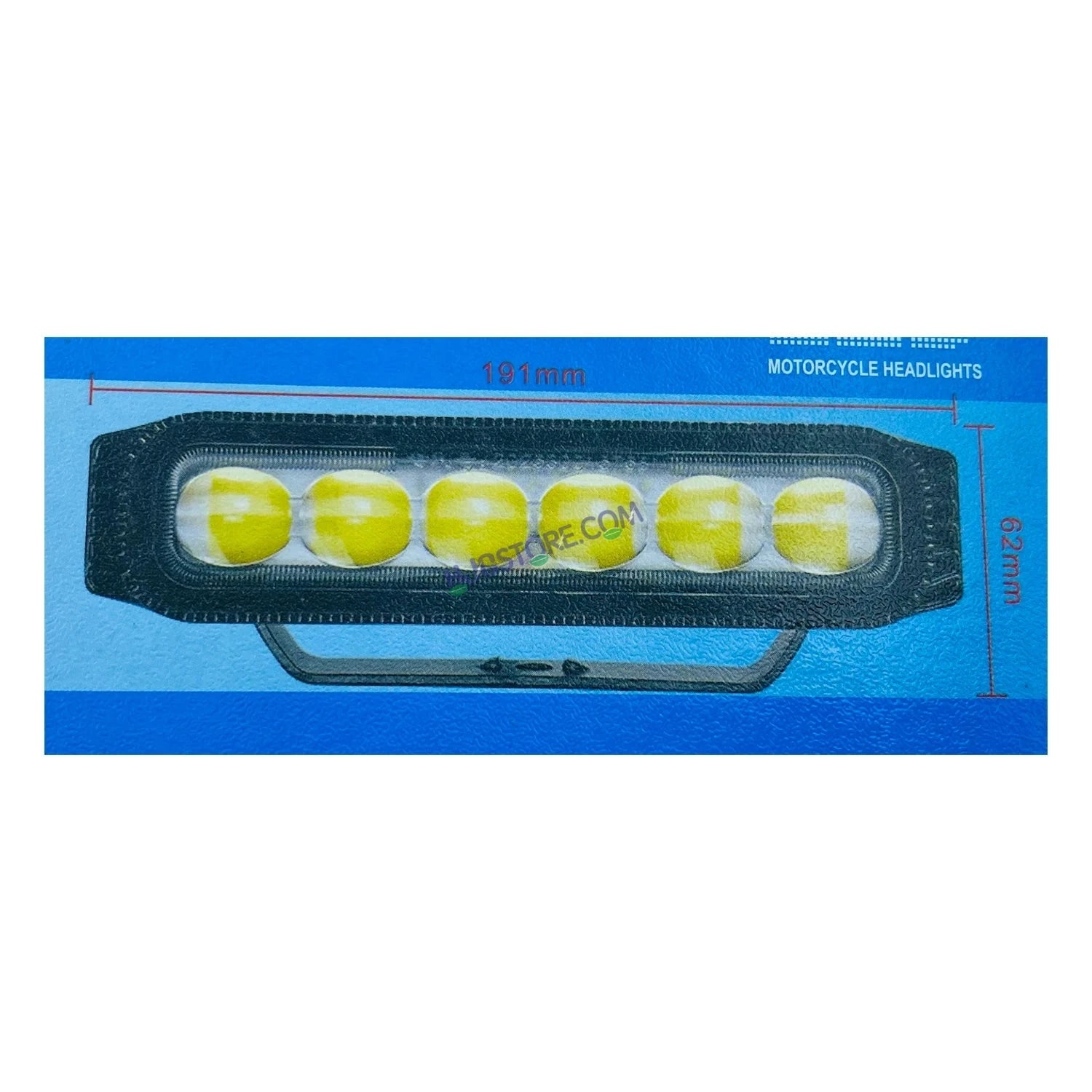 HJG New 6 LED Sleek 2pc Projector Fog Light with Adaptor 100W 20000 Lumens Fog Light 6 LED 2pc Foglight Spot Light Fog 100W White/Yellow Ultra Wide Dual Intensity LED Fog Lights 6 LED Fog (100W) Universal For All Cars & Bikes LIU HJG 6 LED Sleek 100W 2pc - HJGstore.com