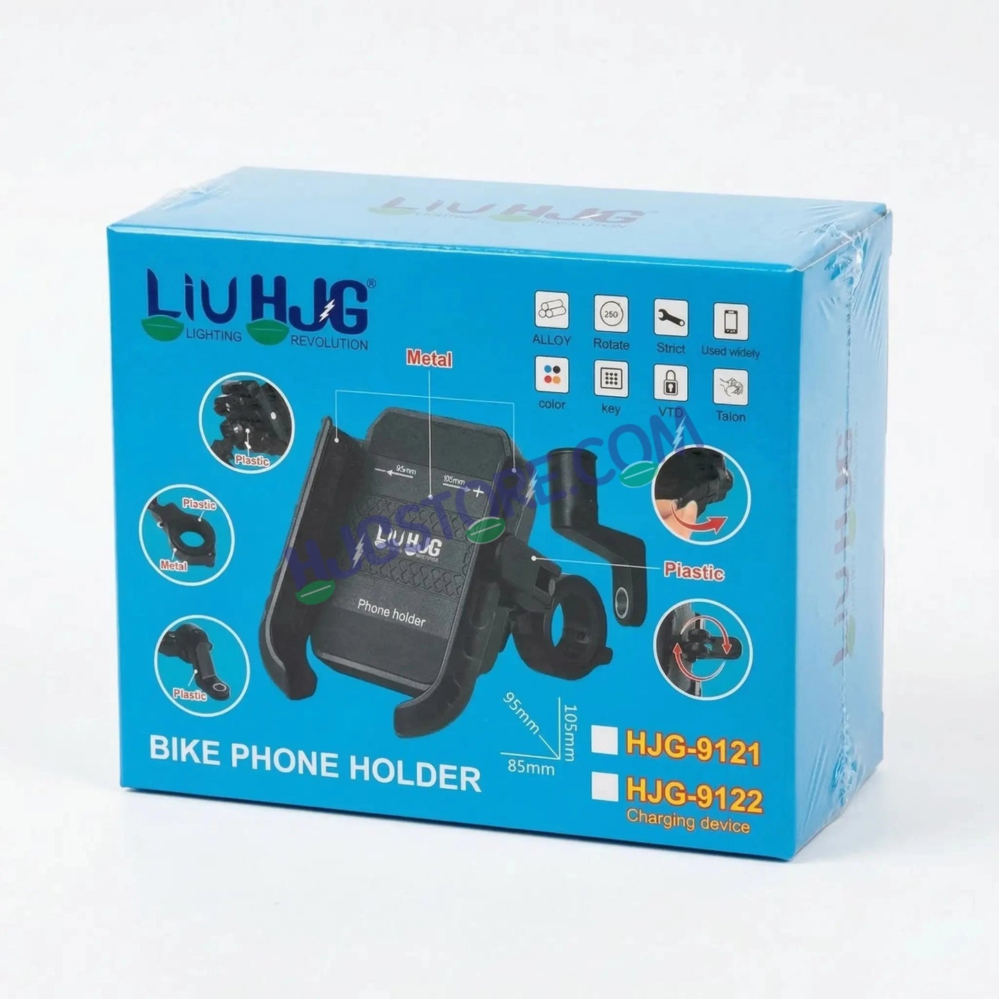 HJG New 9121 Metal Body Shockproof Mobile Holder with Jaw Grip Damper Anti Vibration for Bike, Two Wheelers Universal HJG Mobile Holder Pro Spider Anti-Shake Anti-Theft Zero Vibration Shockproof Mobile Holder 4 Vibration Proof Ball Joints LIU HJG Holder - HJGstore.com
