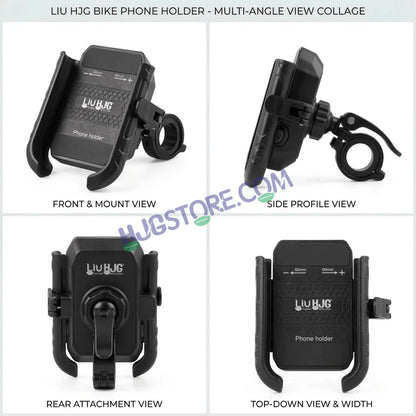 HJG New 9121 Metal Body Shockproof Mobile Holder with Jaw Grip Damper Anti Vibration for Bike, Two Wheelers Universal HJG Mobile Holder Pro Spider Anti-Shake Anti-Theft Zero Vibration Shockproof Mobile Holder 4 Vibration Proof Ball Joints LIU HJG Holder - HJGstore.com