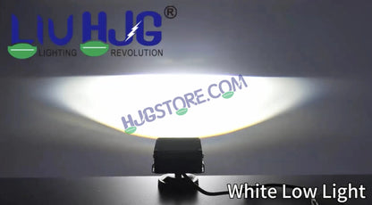 HJG Blaze 2 Lens Waymaker Pro 160W Blaze 2 Lens Foglight New Model LED Foglight with Laser Spot and Wide Spread Red/White/Yellow 160W Foglight Ultra Wide Dual Intensity LED Driving Fog Light 3000K/6500K Universal For All Cars & Bikes LIU HJG Blaze 2 Fog - HJGstore.com