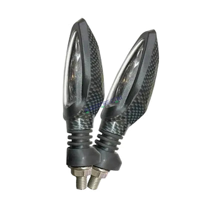 HJG Indicator Carbon Fibre Waterproof Flexible Blinker Bright LED Indicators Universal For All Bike Models Motorcycle Turn Signal Lights HJG Carbon Fibre Indicator, Pack of 2 - HJGstore.com