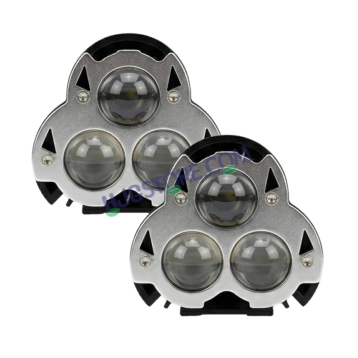 HJG G15 Dragon Triple Lens 60W Foglight with White/Yellow/Flash Mode Projector Foglight 60W Foglight Ultra Wide Dual Intensity LED Fog Lights White/Yellow/Warm White/Flash Hi/Lo Beam Fog Universal For All Cars & Bikes LIU HJG G15 Dragon 60W Foglight 2pc - HJGstore.com