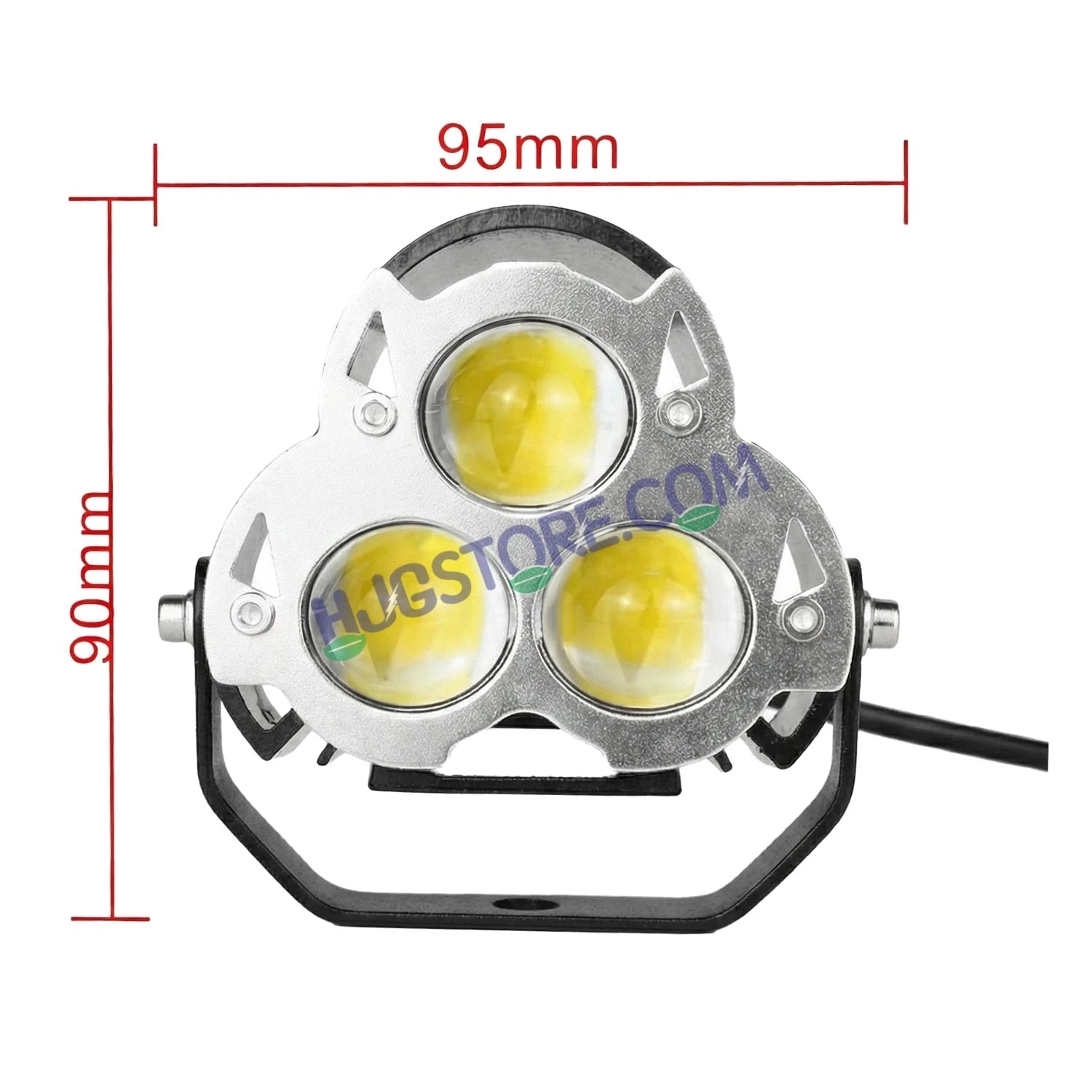 HJG G15 Dragon Triple Lens 60W Foglight with White/Yellow/Flash Mode Projector Foglight 60W Foglight Ultra Wide Dual Intensity LED Fog Lights White/Yellow/Warm White/Flash Hi/Lo Beam Fog Universal For All Cars & Bikes LIU HJG G15 Dragon 60W Foglight 2pc - HJGstore.com