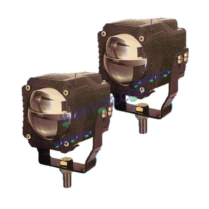 HJG Gorilla Fog with Wiring Harness Kit Combo Dual Lens 120W Gorilla Projector Foglight New Model with Wiring Foglight Ultra Wide Dual Intensity LED Driving Fog Lights White/Yellow 120W Universal For All Cars & Bikes LIU HJG Gorilla Foglight Combo Kit - HJGstore.com