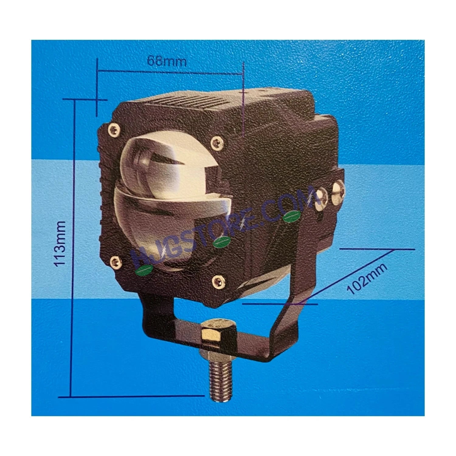 HJG Gorilla Fog with Wiring Harness Kit Combo Dual Lens 120W Gorilla Projector Foglight New Model with Wiring Foglight Ultra Wide Dual Intensity LED Driving Fog Lights White/Yellow 120W Universal For All Cars & Bikes LIU HJG Gorilla Foglight Combo Kit - HJGstore.com