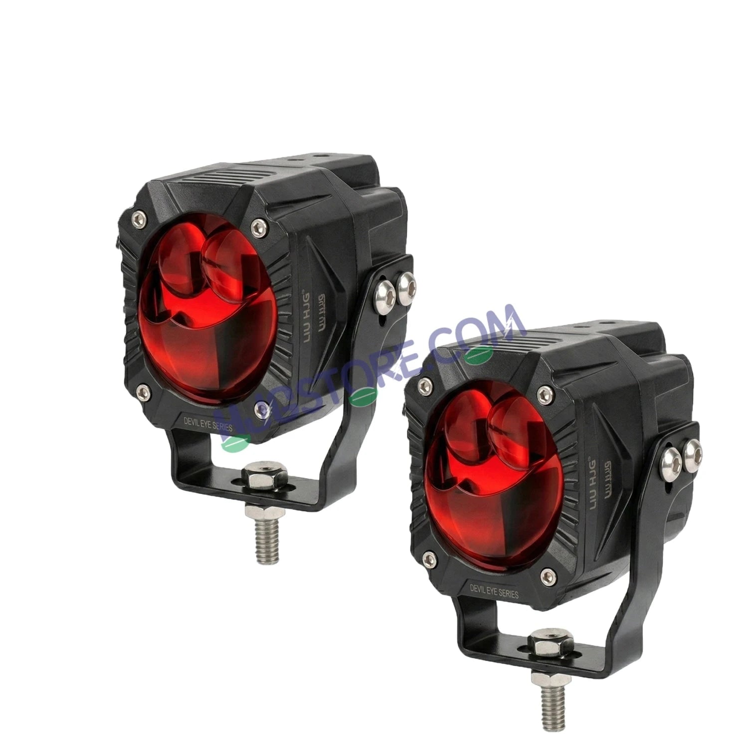 HJG Gorilla V2 Triple Lens Fog with Wiring Harness Kit 120W Gorilla Projector Foglight New Model with Wiring Foglight Ultra Wide Dual Intensity LED Driving Fog Lights White/Yellow 120W Universal For All Cars & Bikes LIU HJG Gorilla V2 Foglight Combo Kit - HJGstore.com