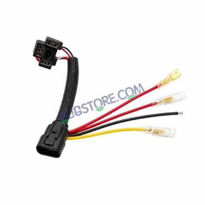 HJG Headlight Coupler Harness for New Royal Enfield Motorcycles 4-Pin RE Male to H4 Female Headlight Adapter Coupler for Royal Enfield | Plug-and-Play Wiring Harness Converter for Classic 350 Reborn, Hunter, Meteor, Himalayan 450 | No Wire Cutting - HJGstore.com