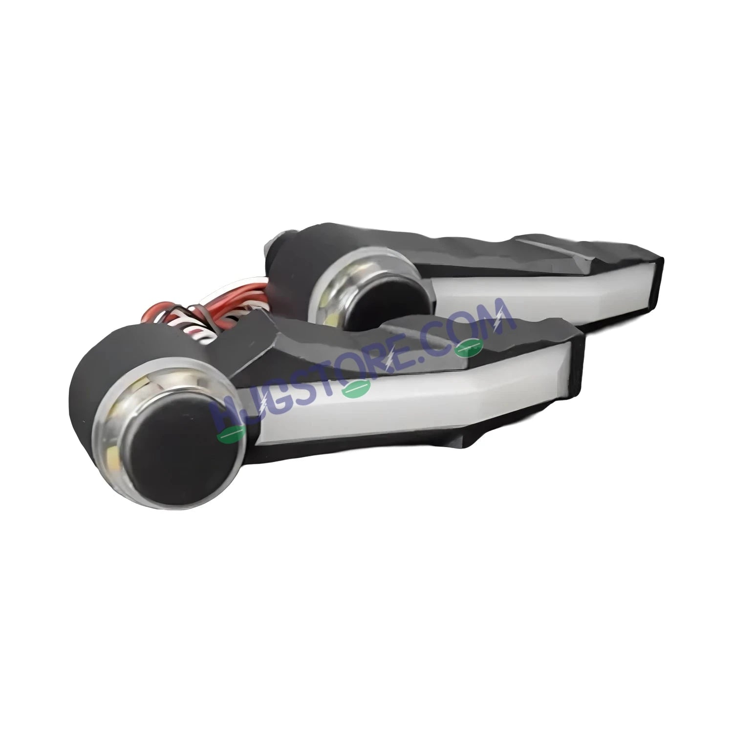HJG Knuckle Guard with Handle Light Combo with White/Blue/Red DRL Mode and Running Yellow Turn Signals Universal for Motorcycles for Hand Protection Red DRL/White/Running Yellow Turn Signal Universal For All Bikes LIU HJG Knuckle Guard Hand Guard with DRL - HJGstore.com