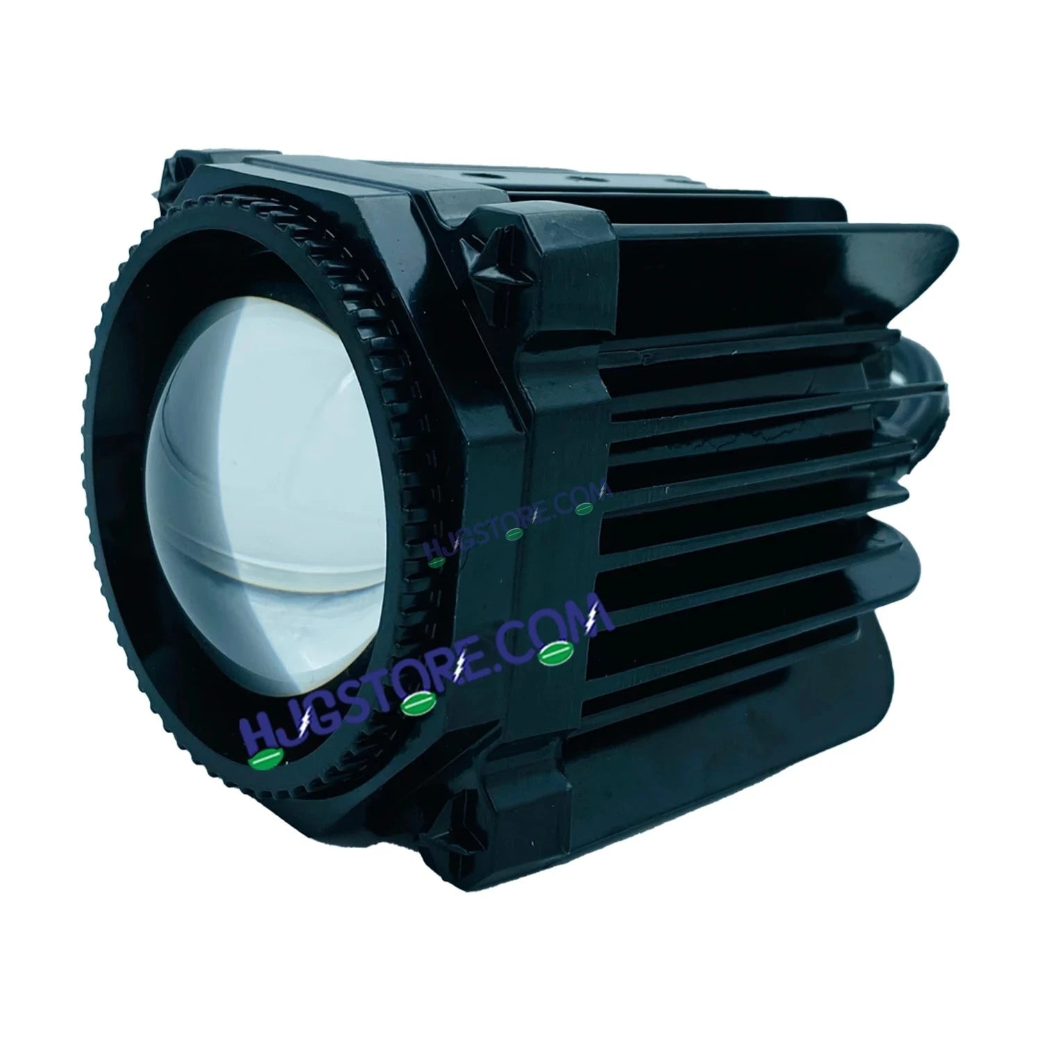 HJG Laser Cannon Foglight 500 Meters Laser Focus Projector Fog Projector Lens with 300 Meters Low Beam 500 Meters High Beam 80W Foglight Ultra Wide Dual Intensity LED Fog Lights White/Yellow Universal For All Cars & Bikes LIU HJG Laser Cannon Foglight 2pc - HJGstore.com