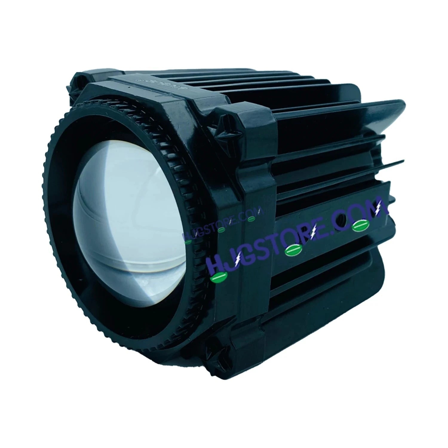 HJG Laser Cannon Foglight 500 Meters Laser Focus Projector Fog Projector Lens with 300 Meters Low Beam 500 Meters High Beam 80W Foglight Ultra Wide Dual Intensity LED Fog Lights White/Yellow Universal For All Cars & Bikes LIU HJG Laser Cannon Foglight 2pc - HJGstore.com