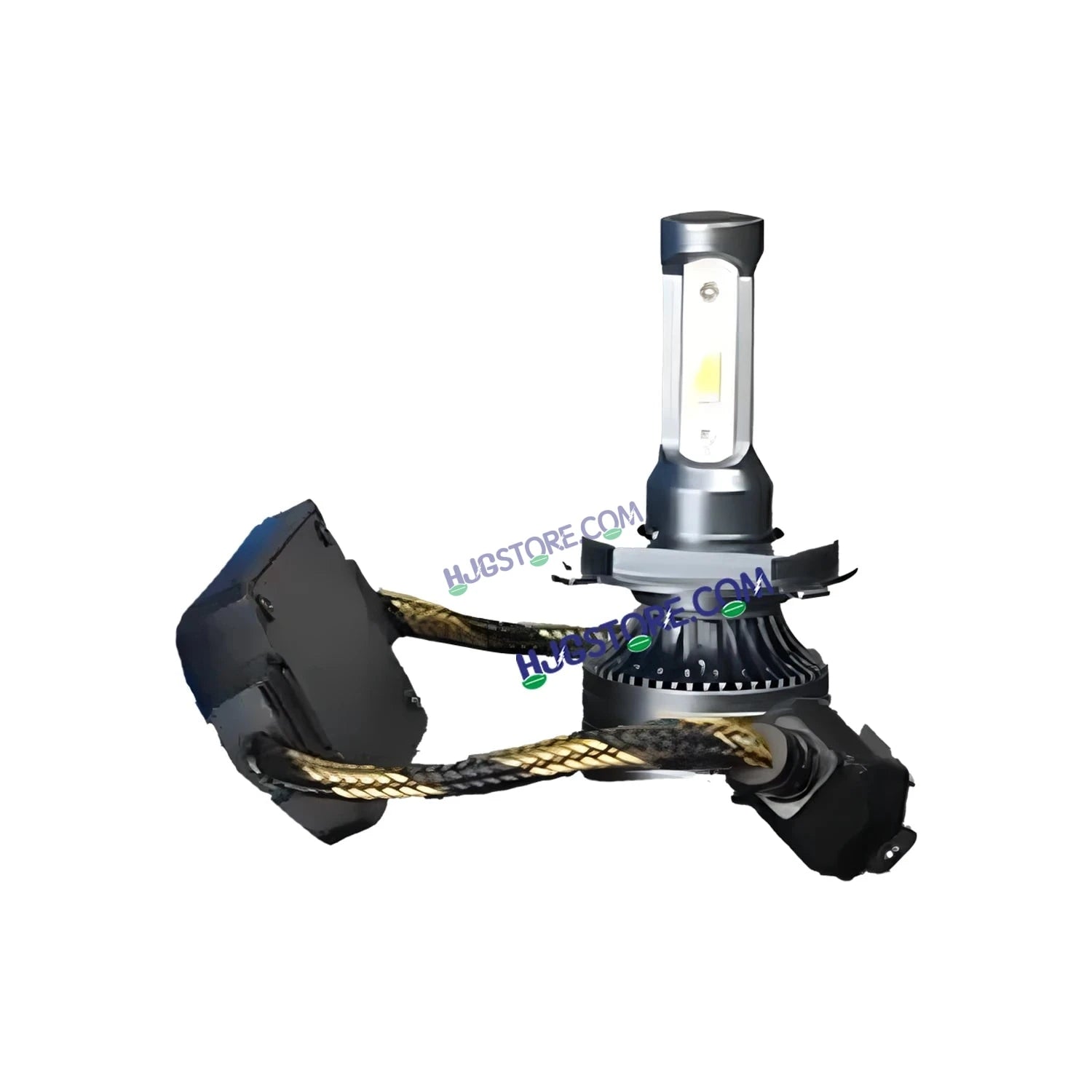 HJG 130W M3 Mini H4 New Model LED Bulb AC/DC Headlight LED Bulb White Beam 130W HJG M3 130W H4 LED for Bike Car Light H4 LED with Fan Bulb 13000LM 130W Conversion Kit Hi/Lo Beam Headlight 12V/24V for Motorcycle/Car, Set of 1, 13000 LM 130W, White Hi/Lo - HJGstore.com