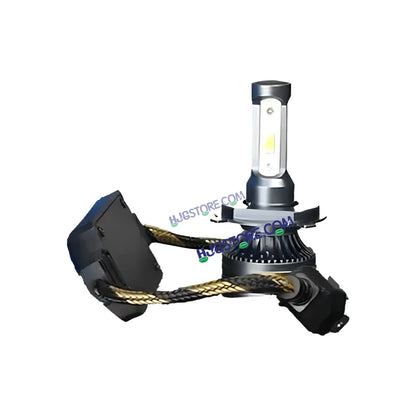 HJG 130W M3 Mini H4 New Model LED Bulb AC/DC Headlight LED Bulb White Beam 130W HJG M3 130W H4 LED for Bike Car Light H4 LED with Fan Bulb 13000LM 130W Conversion Kit Hi/Lo Beam Headlight 12V/24V for Motorcycle/Car, Set of 1, 13000 LM 130W, White Hi/Lo - HJGstore.com