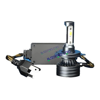 HJG 130W M3 Mini H4 New Model LED Bulb AC/DC Headlight LED Bulb White Beam 130W HJG M3 130W H4 LED for Bike Car Light H4 LED with Fan Bulb 13000LM 130W Conversion Kit Hi/Lo Beam Headlight 12V/24V for Motorcycle/Car, Set of 1, 13000 LM 130W, White Hi/Lo - HJGstore.com