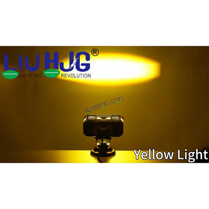 HJG M Series RGB DRL 2 Lens Projector Lens 2pc Foglight RGB DRL Modes 2 Lens LED Projector Fog Lens 50W with RGB DRL Foglight Ultra Wide Dual Intensity LED Fog Lights White/Yellow/RGB DRL Projector (50W) Universal For All Cars & Bikes LIU HJG RGB Foglight - HJGstore.com
