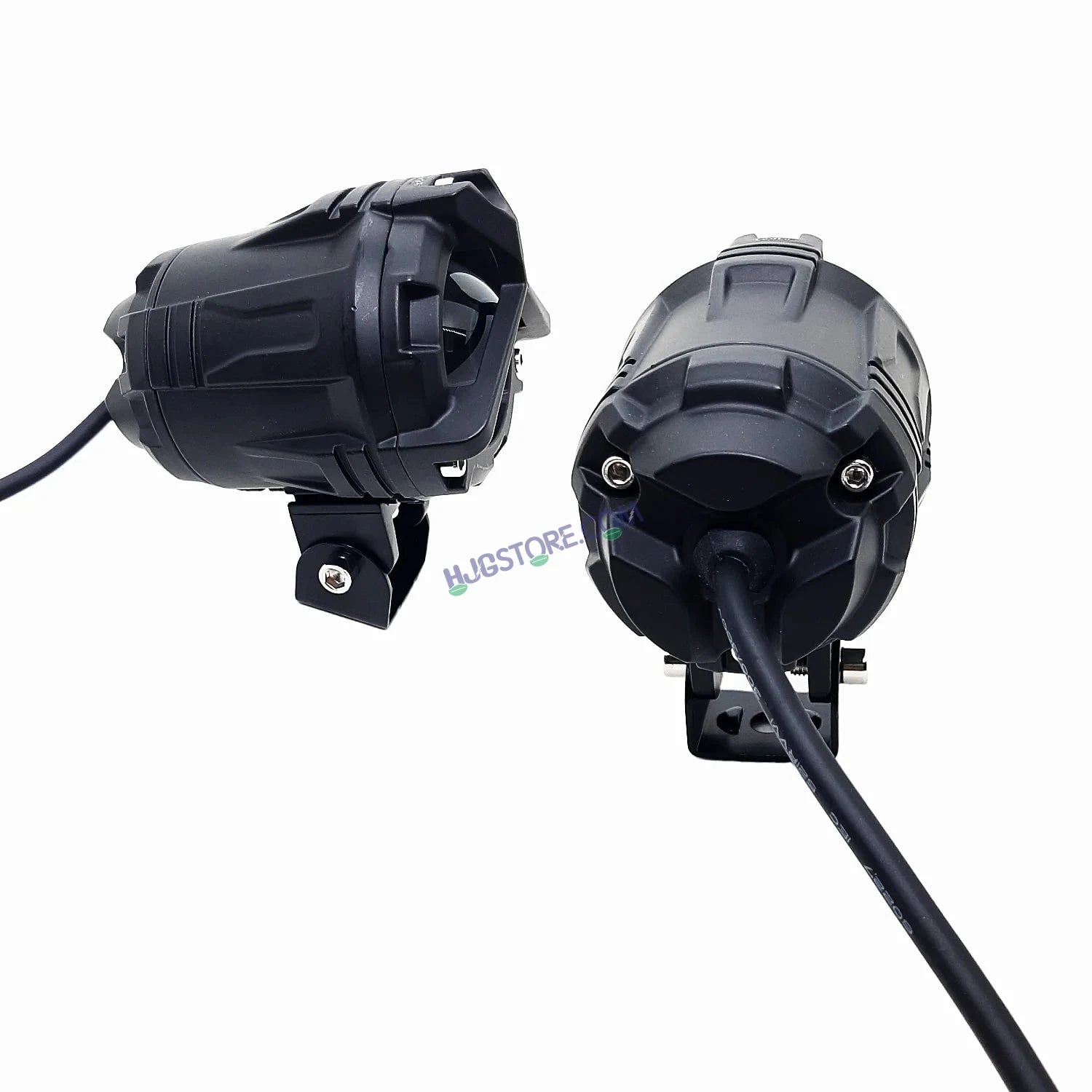 LIUHJG LIU HJG Mercedes Y Lens Foglight with Dimmer Controller Wiring Harness Kit Ultra Wide Dual Intensity LED Driving Fog Lights White/Yellow (2*45W = 90W Total) Universal For All Cars & Bikes with Brightness Controller Switch - HJGstore.com