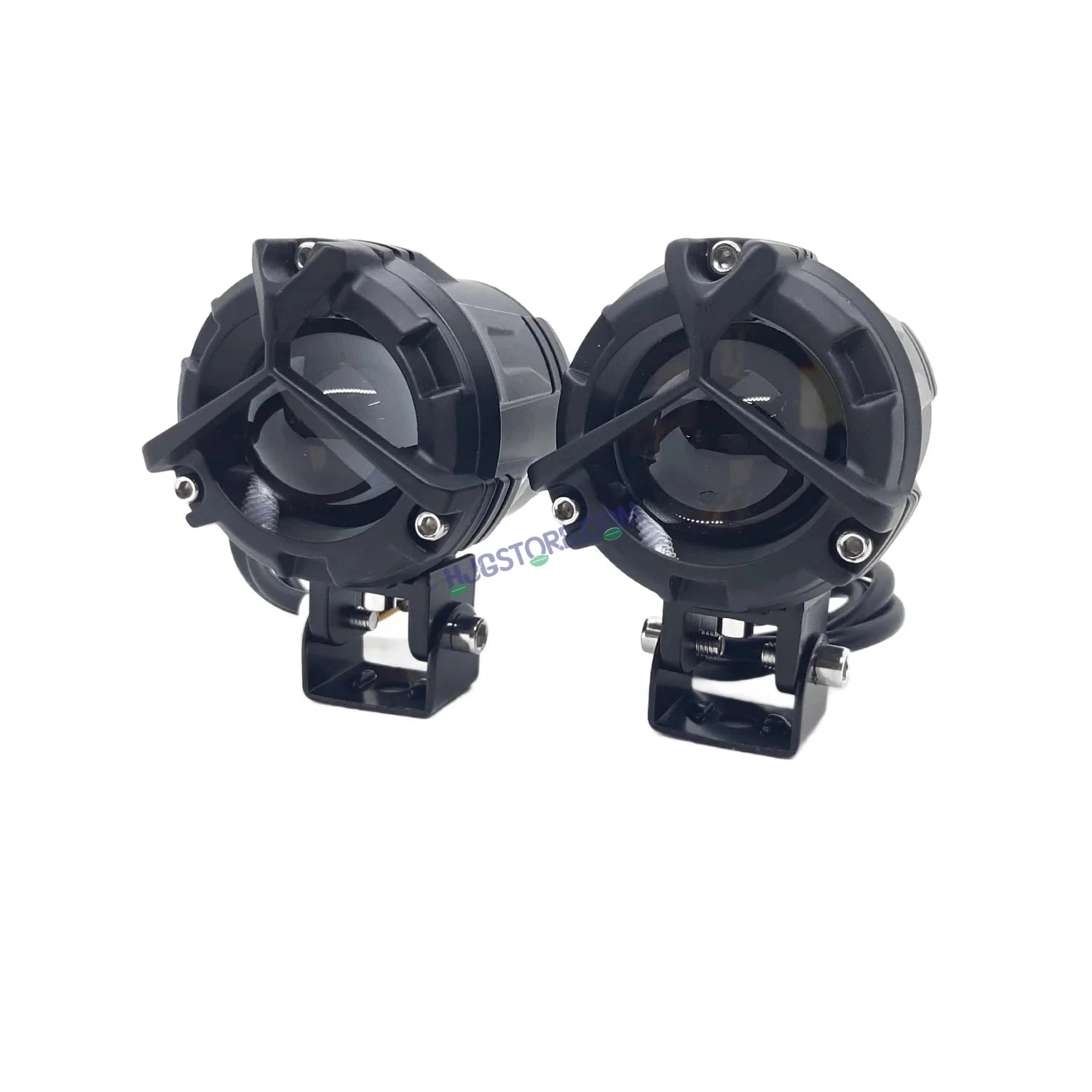 LIUHJG LIU HJG Mercedes Y Lens Foglight with Dimmer Controller Wiring Harness Kit Ultra Wide Dual Intensity LED Driving Fog Lights White/Yellow (2*45W = 90W Total) Universal For All Cars & Bikes with Brightness Controller Switch - HJGstore.com