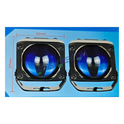 HJG Mini Laser Cannon Foglight 300 Meters Laser Focus Projector Fog Projector Lens with 300 Meters Projection Distance 80W Foglight Ultra Wide Dual Intensity LED Fog Lights White/Yellow Universal For All Cars & Bikes LIU HJG Mini Laser Cannon Foglight 2pc - HJGstore.com