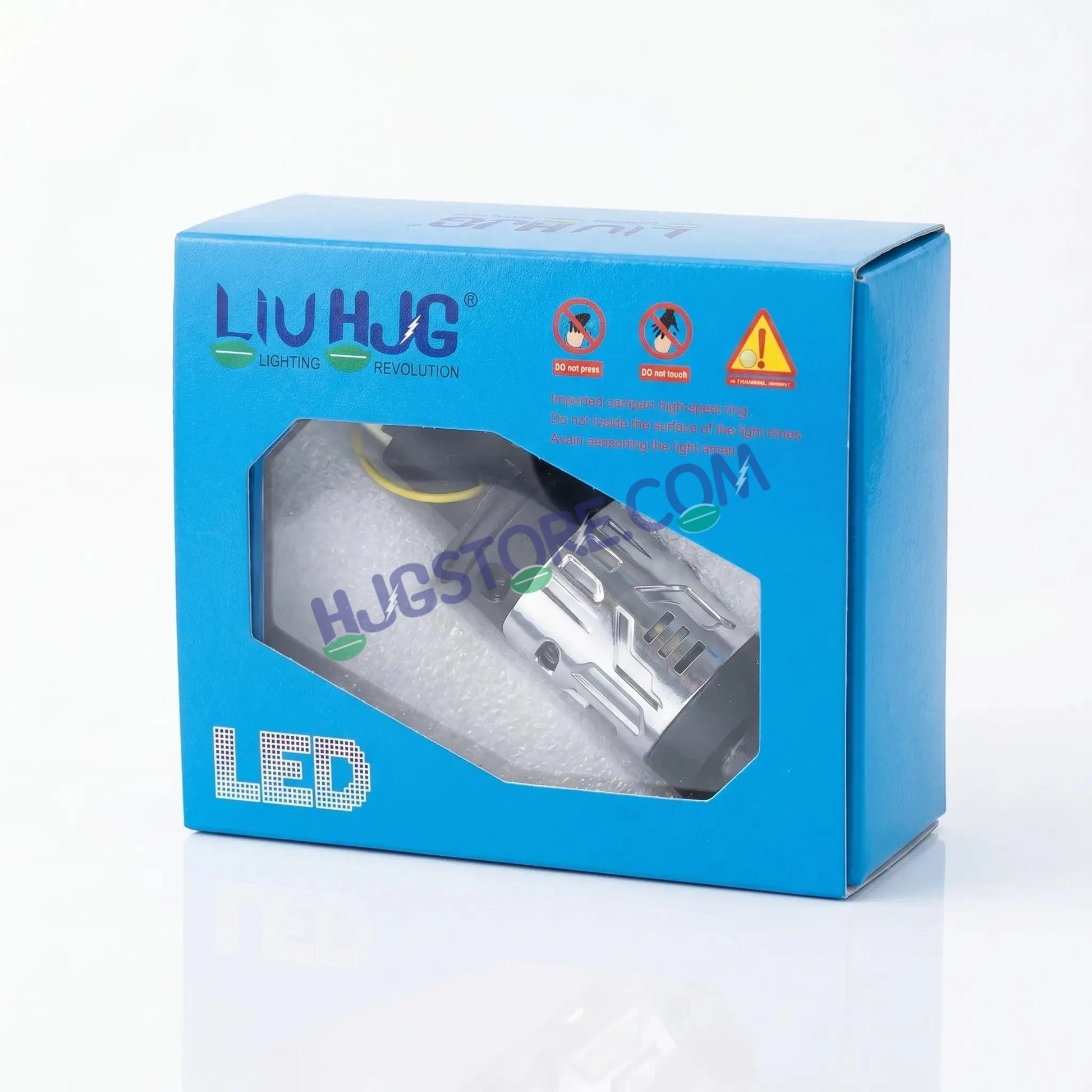 HJG N18 Laser Focus Projector Bulb 50W H4 Socket | White Low Beam & White with Yellow Hyper Focus Laser High Beam | Red Devil DRL Mode | Built-in Cooling Fan | Universal Headlight for Bikes and Cars LIU HJG N18 Laser Hyper Focus H4 Bulb - HJGstore.com