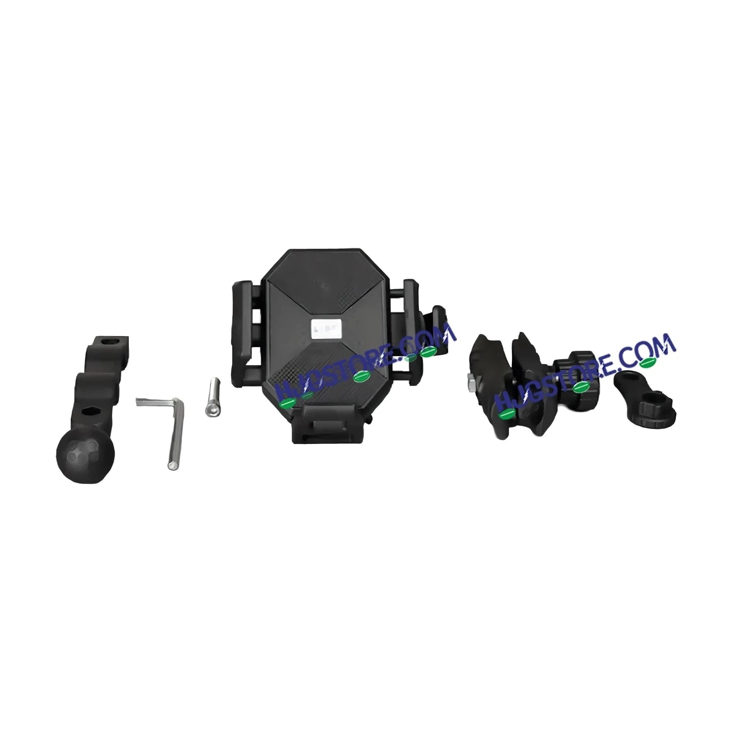 HJG Hexagon R6 Mobile Holder with Handlebar Mount for Bike, Two Wheelers Universal HJG Hexagon R6 Mirror Mount Mobile Holder Anti-Theft Mobile Holder 360 Degree Rotation Adjustable Size and Locking System LIU HJG Hexagon R6 Bike Handlebar Mount Holder - HJGstore.com