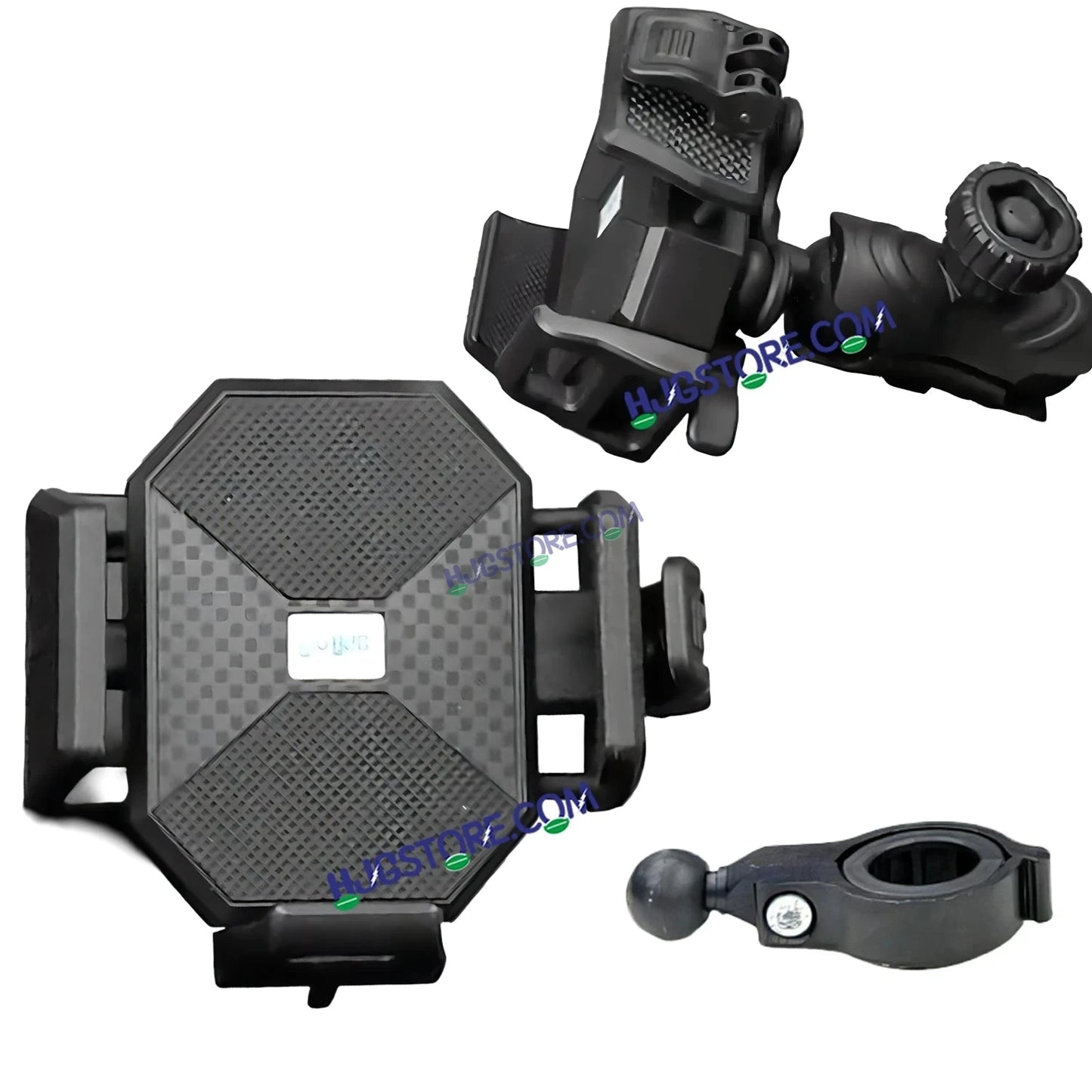 HJG Hexagon R6 Mobile Holder with Handlebar Mount for Bike, Two Wheelers Universal HJG Hexagon R6 Mirror Mount Mobile Holder Anti-Theft Mobile Holder 360 Degree Rotation Adjustable Size and Locking System LIU HJG Hexagon R6 Bike Handlebar Mount Holder - HJGstore.com