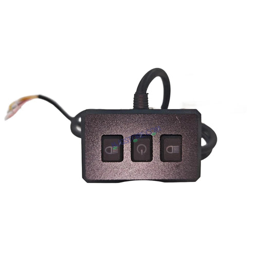 HJG Remote Switch 3 Way Universal 12V Handlebar Mirror Mount Car Mount CNC Metal Switch (3-Way) for All Bikes, Motorcycles, Cars, SUV HJG On-Off-On Headlight Fog Brake Light Switch Universal Fit (Black) LIU HJG Remote Type Switch for Bike, Car, SUV - HJGstore.com