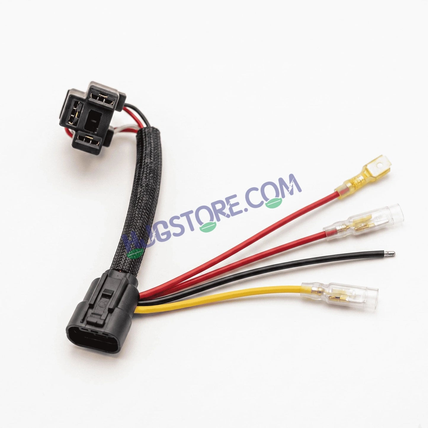 HJG Headlight Coupler Harness for New Royal Enfield Motorcycles 4-Pin RE Male to H4 Female Headlight Adapter Coupler for Royal Enfield | Plug-and-Play Wiring Harness Converter for Classic 350 Reborn, Hunter, Meteor, Himalayan 450 | No Wire Cutting - HJGstore.com