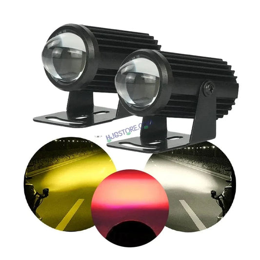 HJG Mini Drive Devil Metal Spot Light with Red DRL, White, Yellow Light Car Motorcycle Truck Off Road 20w Spot Fog Lights Driving Spotlight HJG Original Spot Light Fog light Devil Mini Drive, Pack of 2 - HJGstore.com