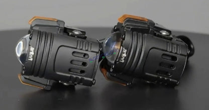 HJG S-82 Foglight Projector Lens Foglight 80W with Hazard Indicator Projector Lens Fog Light 80W Foglight Ultra Wide Dual Intensity LED Fog Lights White/Yellow Universal For All Cars & Bikes with Hazard Indicator LIU HJG S-82 Foglight with Red Amber DRL - HJGstore.com