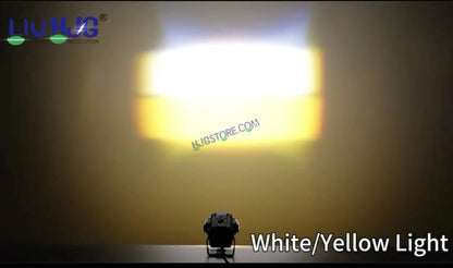 HJG S-83 Foglight Projector Lens Foglight 80W with Hazard Indicator Projector Lens Fog Light 80W Foglight Ultra Wide Dual Intensity LED Fog Lights White/Yellow Universal For All Cars & Bikes with Hazard Indicator LIU HJG S-83 Foglight with Red Amber DRL - HJGstore.com