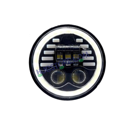HJG 5.75 Inch Round Running Indicator DRL LED Headlight with Spotless and Bright DRL Fits in Harley Davidson, Jeep, Bajaj Avenger 5.75" (12V-80V DC 75W) - HJGstore.com