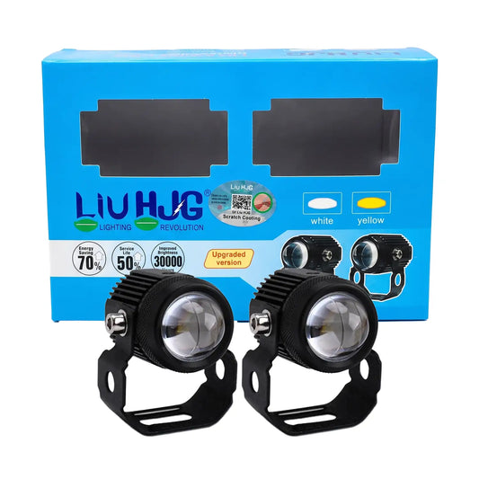 HJG Mini Drive Fog Light with Universal Fit for All Cars and Bikes (Hjg Original) - Yellow/ White - HJGstore.com