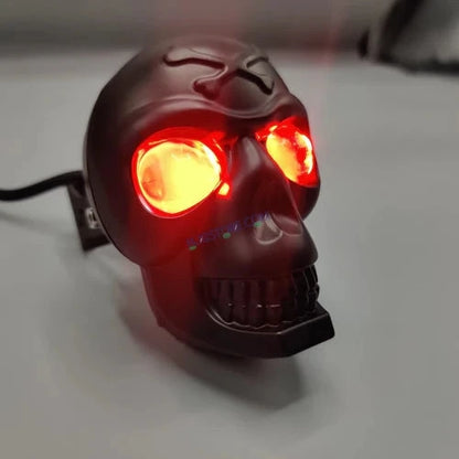 HJG Skull Red DRL Eye Foglight 120W Fog Light For Bike/Car/Thar/Jeep (Red Eye/Cool White/Yellow/Warm White, 120W) - Pack of 2 HJG New Model Skull Foglight, Pack of 2, Red DRL Skull - HJGstore.com