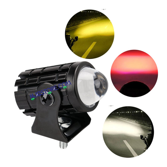 HJG Mini Spot Light Devil with Red DRL, White, Yellow Light Car Motorcycle Truck Off Road 20w Spot Fog Lights Driving Spotlight HJG Original Spot Light Fog light Devil Mini Drive, Pack of 1 - HJGstore.com
