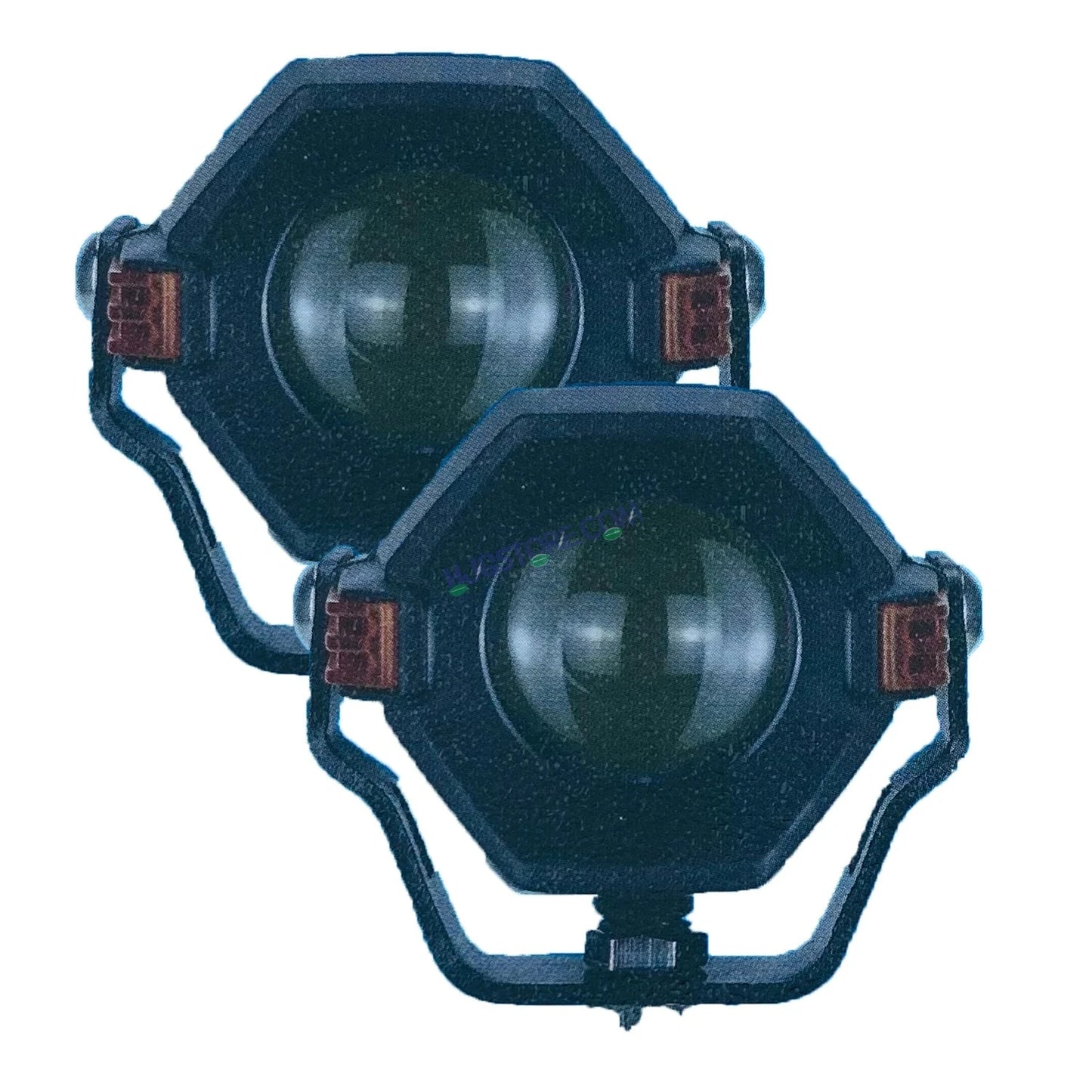 HJG Spaceship Foglight 80W 1 Lens Space Ship Fog Projector Lens 2pc Foglight Red Devil Side Amber DRL Modes 80W Foglight Ultra Wide Dual Intensity LED Fog Lights White/Yellow/Red Projector (80W) Universal For All Cars & Bikes LIU HJG Space Ship Foglight - HJGstore.com