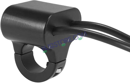HJG 2 x 3-Way Motorcycle Handlebar Switch 12V CNC Metal Switch - 7/8" 22mm Motorcycle Handlebar Control Cluster for Headlight, Electric Start, Turn Signal & Hazard Light Motorcycle 2 x 3-Way Handlebar Switch For All Motorcycles - HJGstore.com