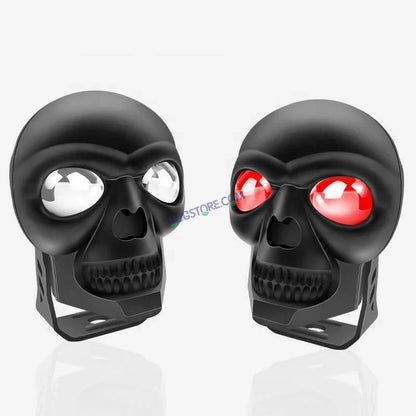 HJG Skull Red Eye Foglight 60W Fog Light For Bike/Car/Thar/Jeep (Cool White/Yellow/Warm White, 40W each) - Pack of 1 HJG New Model Skull Foglight, Pack of 1 - HJGstore.com