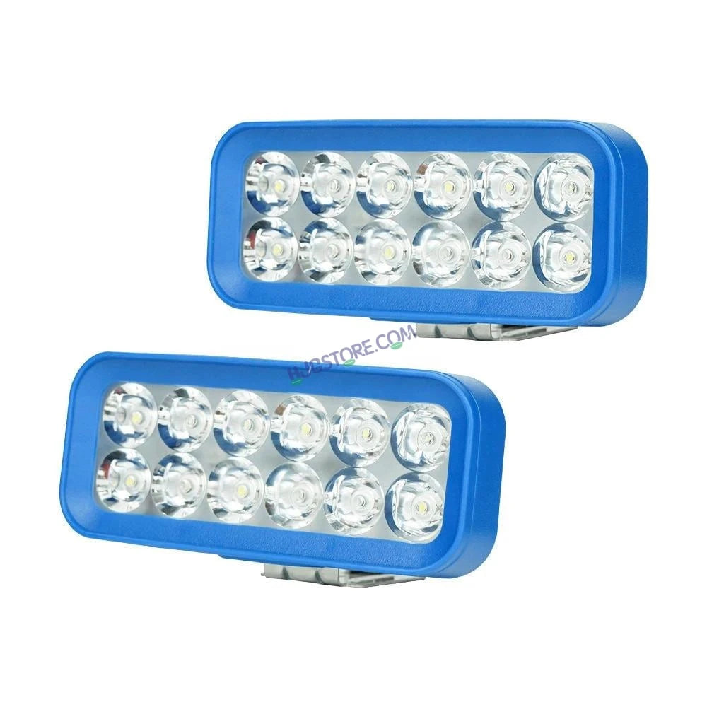 HJG 12 LED Rectangle Foglight Foglamp 3 Colour White, Warm White, Yellow HJG Foglight HJG Car Accessories Led Headlights Mini Driving Lights Led Fog Lights For Motorcycle Lights, Set of 2 - HJGstore.com