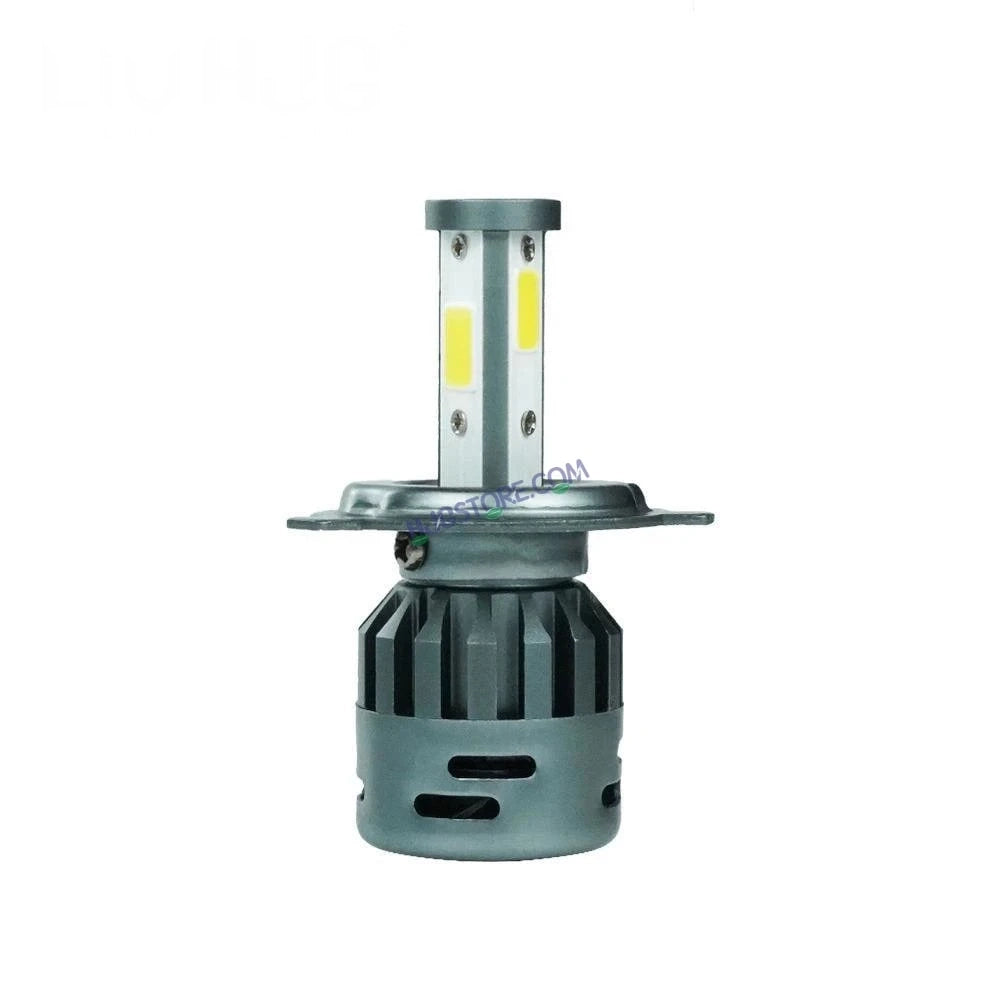 HJG M3 Mini ORIGINAL LED Headlight Bulb H4 50W For All Motorcycles (Low and High Beam Bulbs (White) AC/DC 50Watt 3 Side Chip) - Type H4 - HJGstore.com