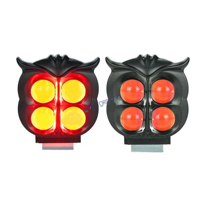 HJG 4 LED Owl Devil Foglight Foglamp HJG Car Accessories Led Headlights Mini Driving Lights Led Fog Lights For Motorcycle Lights, Set of 2 HJG Owl Foglight (Copy)