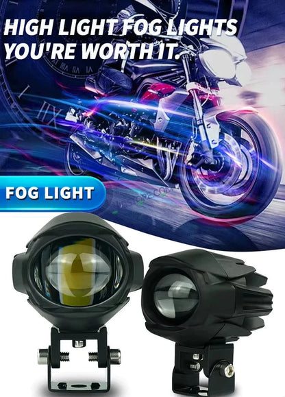 HJG 120W Large Size Alien Projector Foglight 120W with Wide Spread White/Yellow/Warm White Light 120W 2pc Foglight Ultra Wide Dual Intensity LED Driving Fog Lights 3000K/4300K/6500K Universal For All Cars & Bikes LIU HJG Large Alien 1 Foglight, Pack of 2 - HJGstore.com